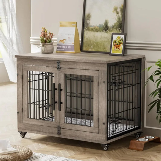 Dog Crate Furniture for Medium Dogs, Kennel Indoor Table