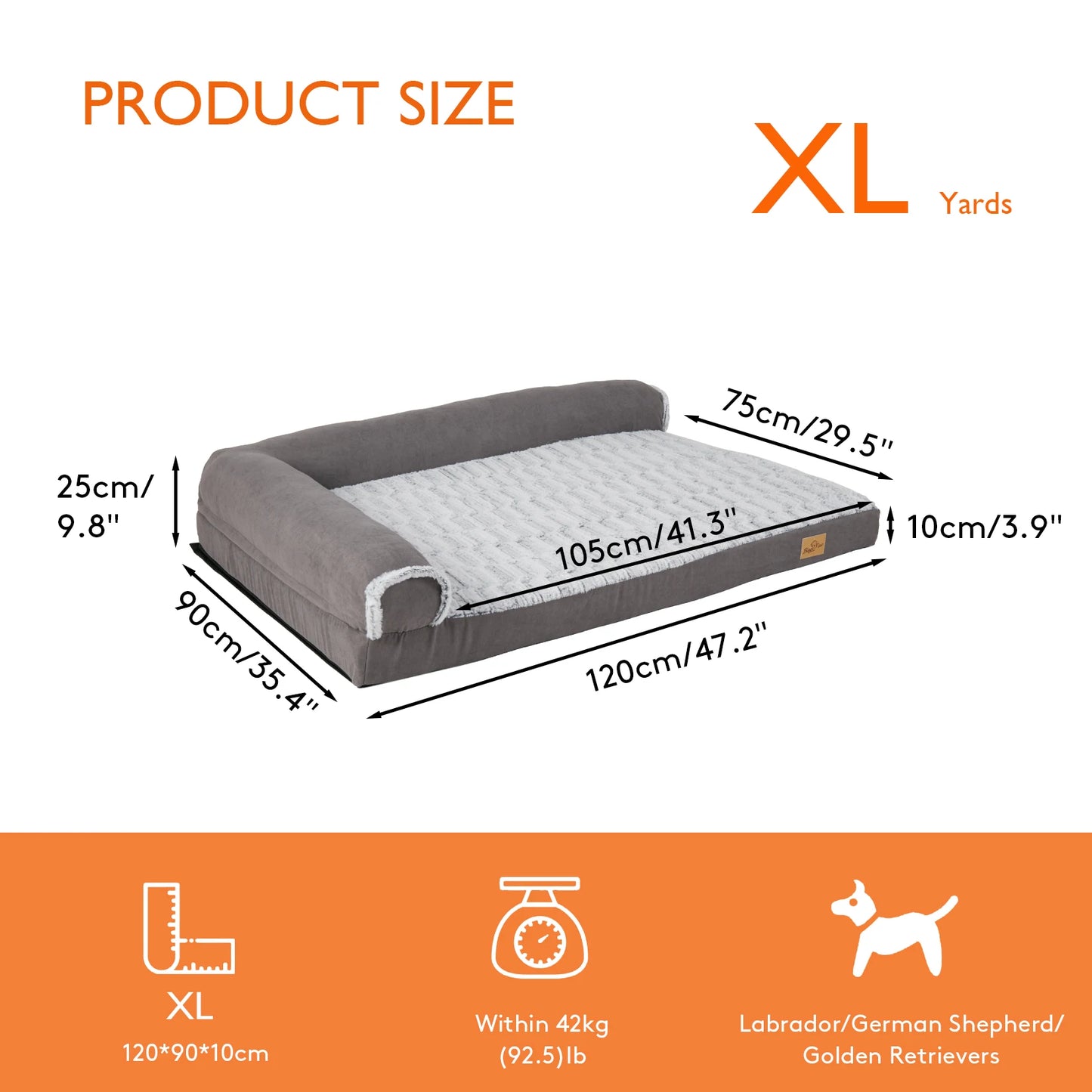 Waterproof Plush Dog Bed Warm Cat Cozy Lounger Machine Washable