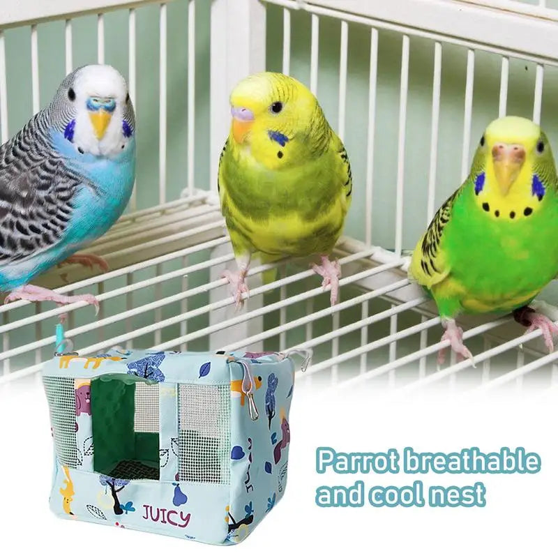 Bird Nest House Breathable Parrot Habitat Cave Tent