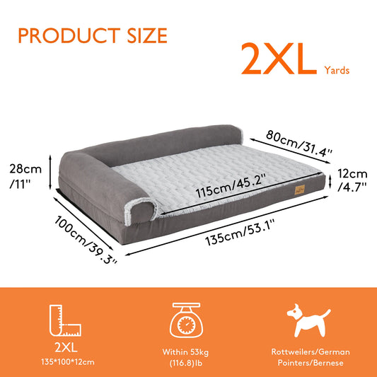 Waterproof Plush Dog Bed Warm Cat Cozy Lounger Machine Washable