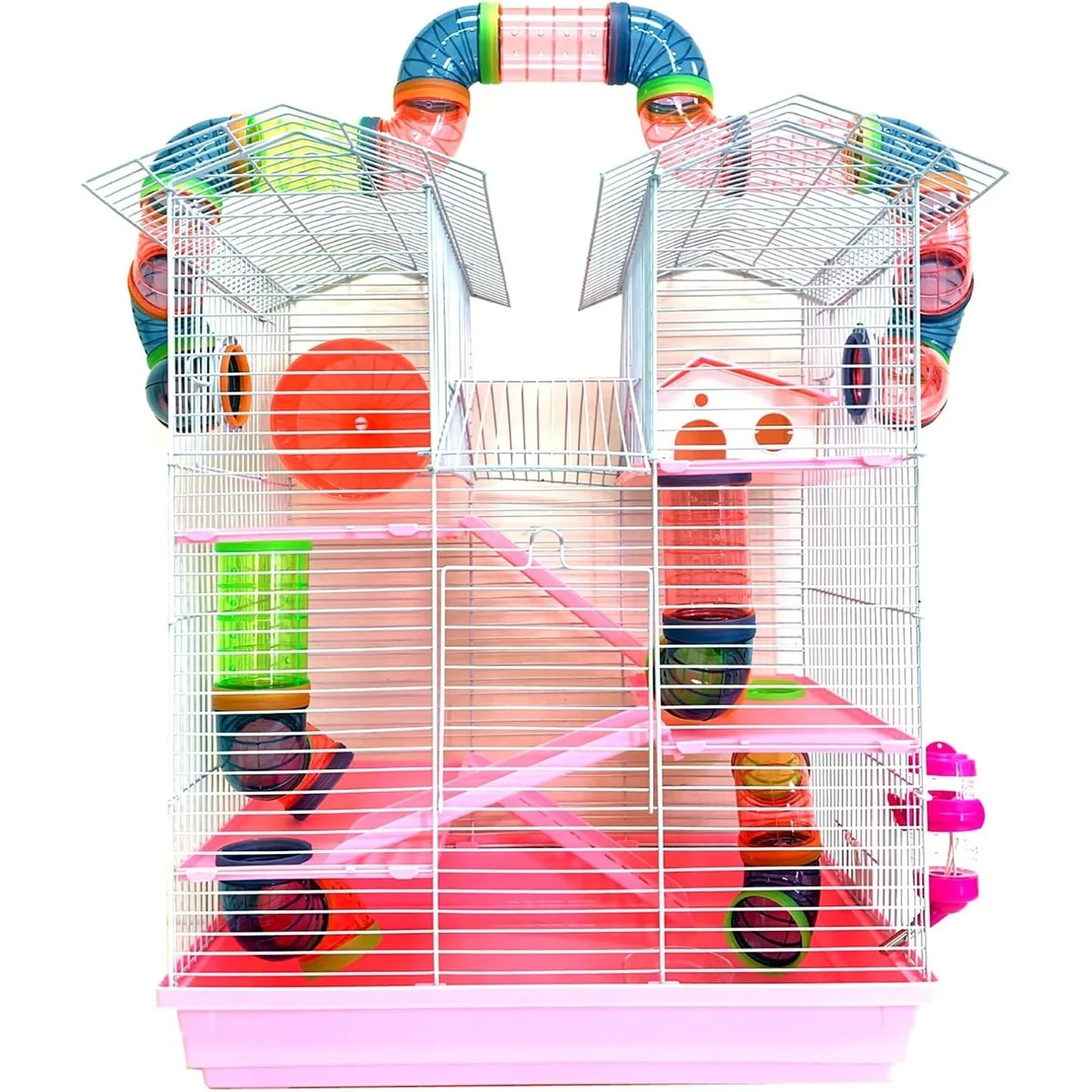 Multi-Floors Hamster Mansion Habitat Gerbil HomeCage Deep Base