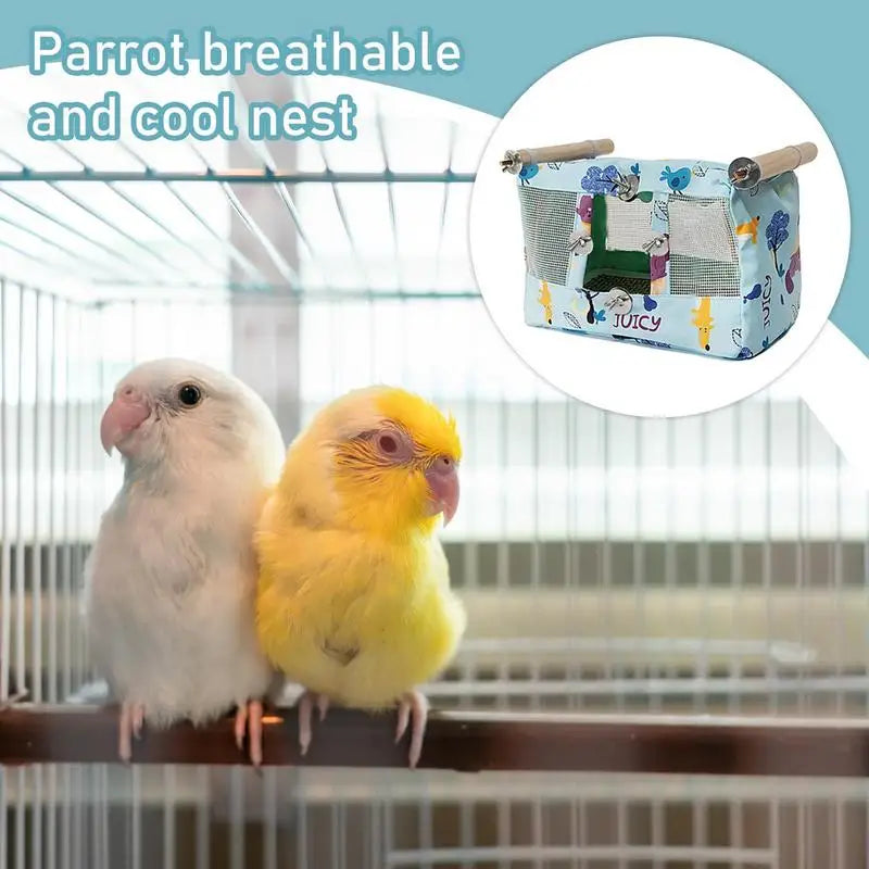 Bird Nest House Breathable Parrot Habitat Cave Tent