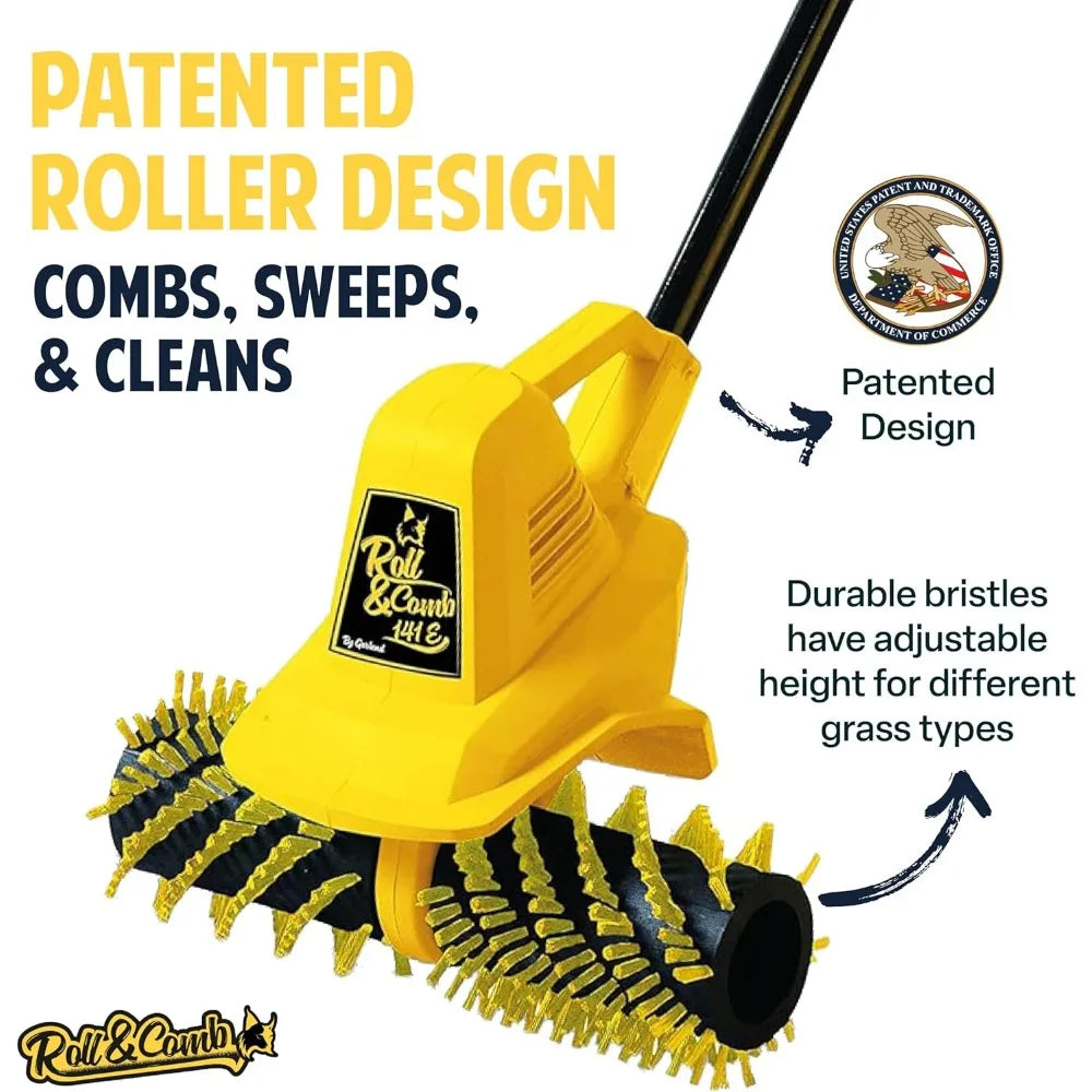 Sweeper Broom by Roll & Comb, Corded Electric Power Rake