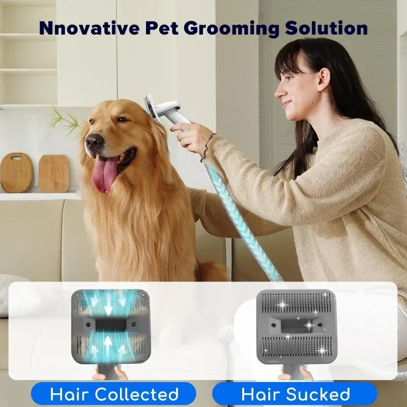 Home Dog Grooming Kit and Dog Hair Vacuum Removes 99% Hair
