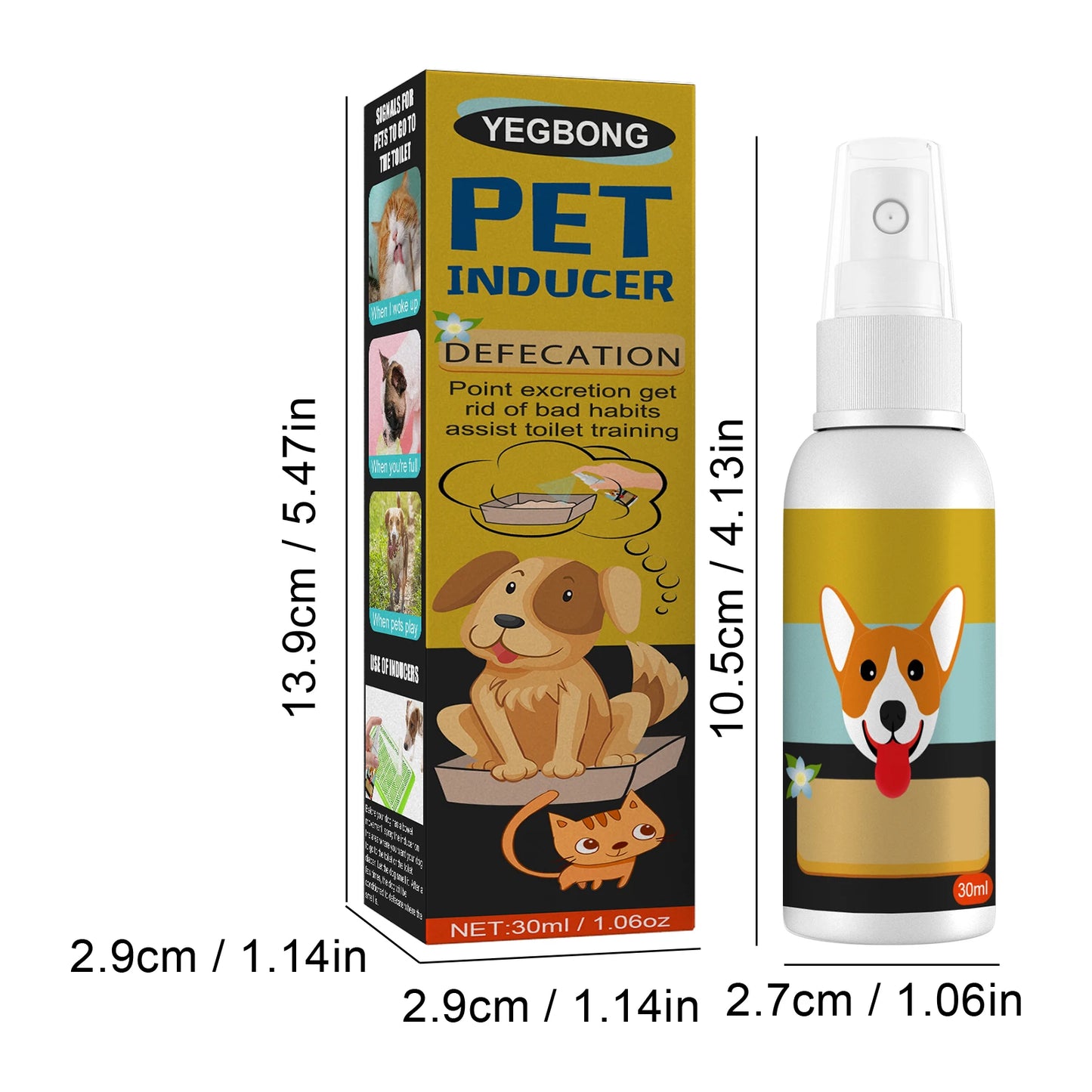 Dog Potty Training Spray Helps Puppies Urine Stool Location