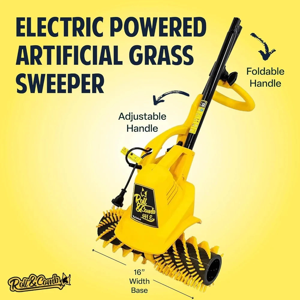 Sweeper Broom by Roll & Comb, Corded Electric Power Rake