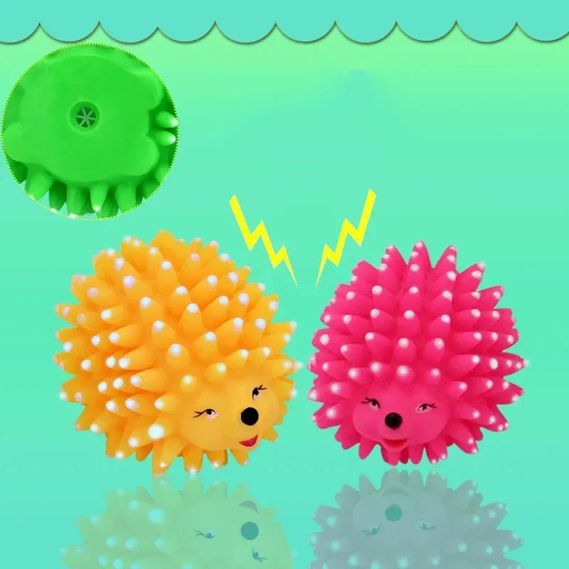 Realistic Hedgehog Soft Squeaky Pet Dog Ball Toys For Small Dogs