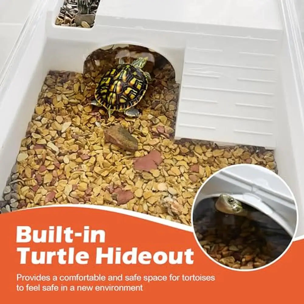 Aquatic Turtle Tank Habitat Kit Enclosure Basking Platform